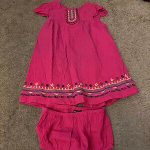 Sergent Major Pink Two Piece Blouse and bottoms Size 24 Months